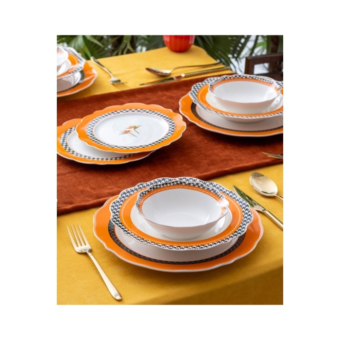ACAR 5437 DIANA PORSELEN 24 PRÇ.YEMEK TAKIMI