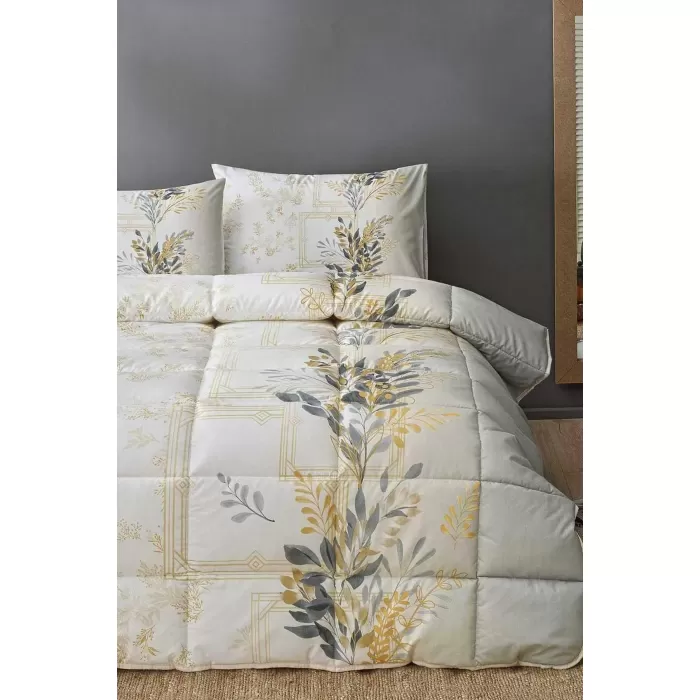 ÖZDİLEK NEV SERİSİ ÇİFT KİŞİLİK UYKU SETİ SARI CANOLA