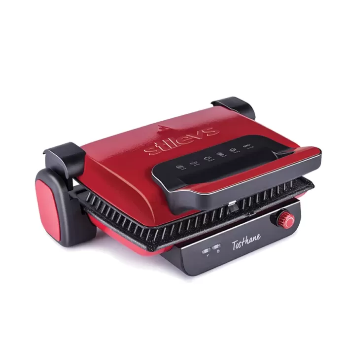 STİLEVS TOSTHANE SGH23101 GRANİT TOST MAKİNESİ KIRMIZI