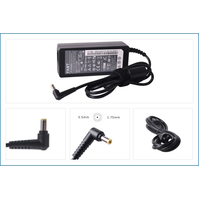 Fast Acer 19v 3.42a 65w 5.5x1.7mm Şarj Adaptörü