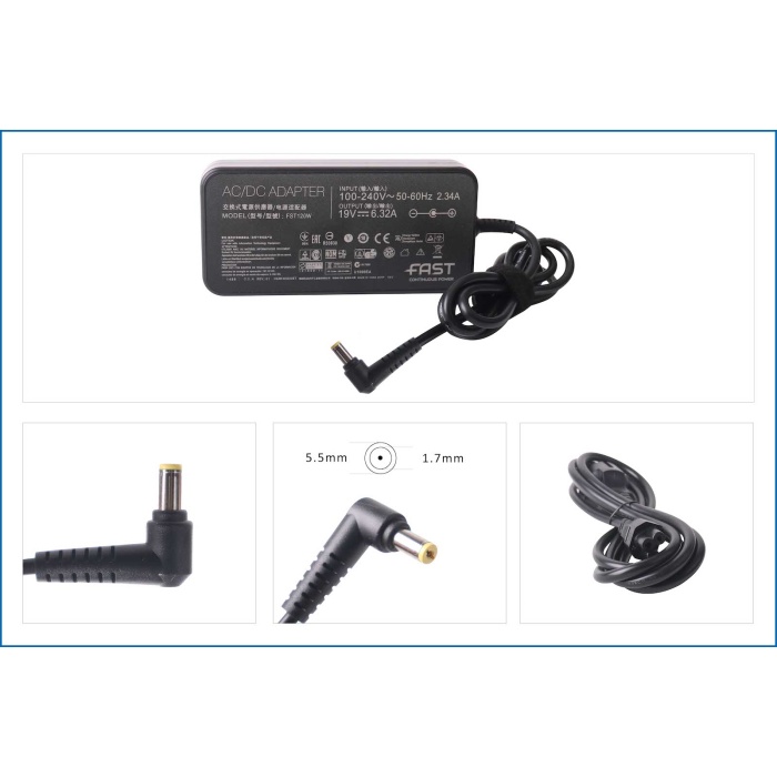 Fast Acer 19v 7.1a 135w 5.5x1.7mm Şarj Adaptörü