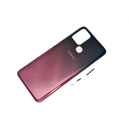 İnfinix Hot 10 KASA Arka Pil Batarya Kapağı KIRMIZI SİYAH