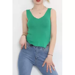 Merdiven Yaka Zincirli Atlet Yeşil