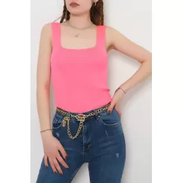 Kalın Askılı Atlet Neonpembe