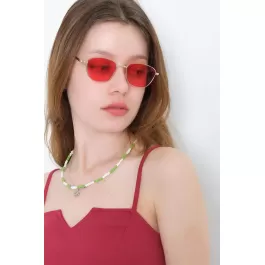 Aksesuar Gözlük Kırmızı