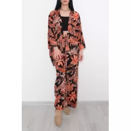 Kimono Takım Kahverengituruncu