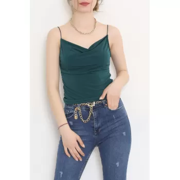 Degaje Yaka Atlet Koyuyeşil