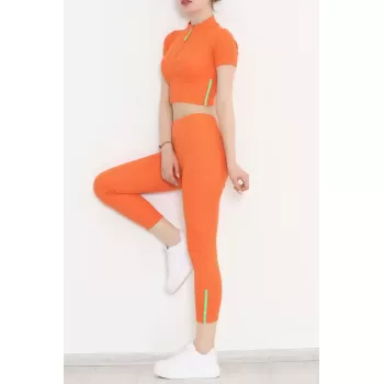 Fermuarlı Reflektör Takım Oranj