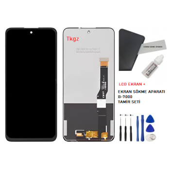 TCL 20L PLUS Uyumlu Lcd Ekran Dokunmatik SERVİS Orijinali + B-7000 + TAMİR SETİ