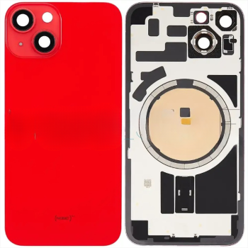 İphone 14 Full Arka Kapak Orijinal Arka Kemere Lensli (CAM) KIRMIZI