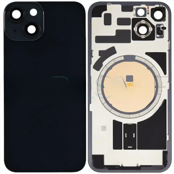 İphone 14 Full Arka Kapak Orijinal Arka Kemere Lensli (CAM) SİYAH