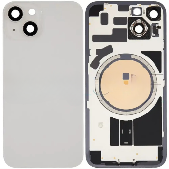 İphone 14 PLUS Full Arka Kapak Orijinal Arka Kemere Lensli (CAM) BEYAZ