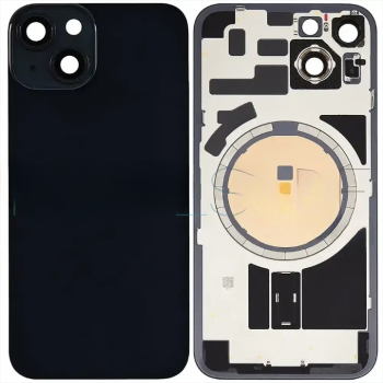 İphone 14 PLUS Full Arka Kapak Orijinal Arka Kemere Lensli (CAM) SİYAH