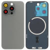 İphone 15 PRO Full Arka Kapak Orijinal Arka Kemere Lensli (CAM) GRİ