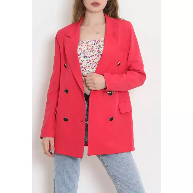 Blazer Ceket Fuşya