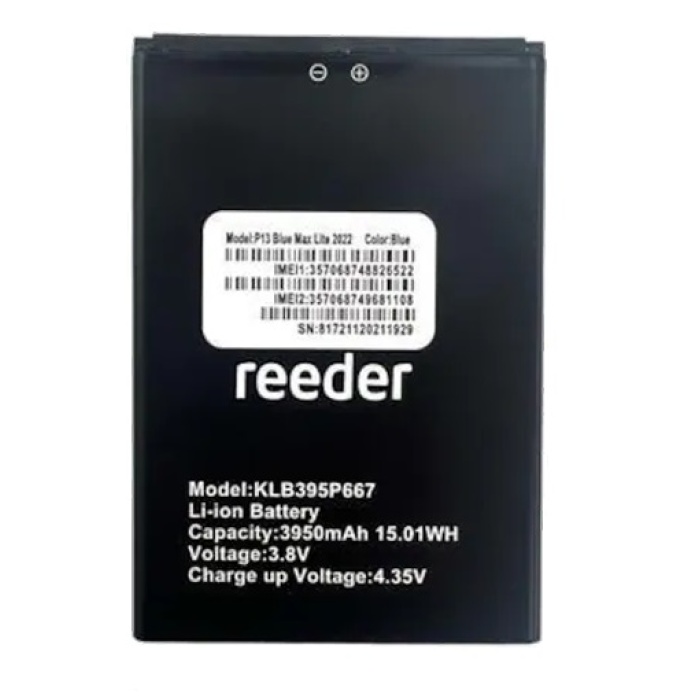 Reeder P13 Blue Max Lite 2022 Batarya Pil Sıfır Orijinal