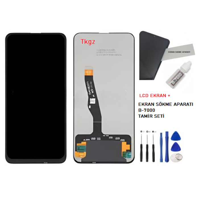 Tkgz - P Smart PRO Lcd Ekran Dokunmatik Orijinal Kalite + B-7000 + TAMİR SETİ