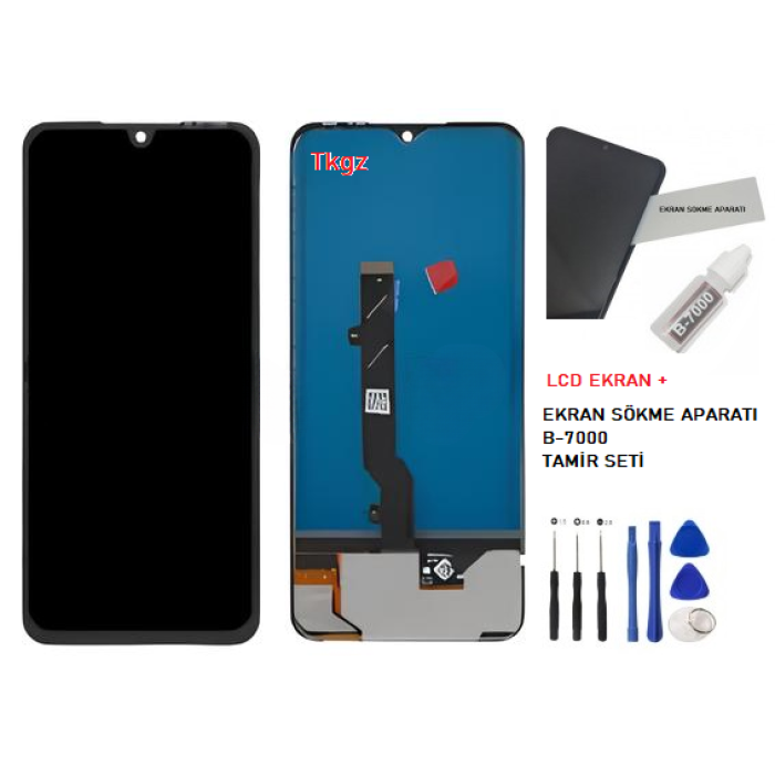 Tecno Pova 4 PRO Uyumlu Lcd Ekran Dokunmatik SERVİS Orijinali + B-7000 + TAMİR SETİ