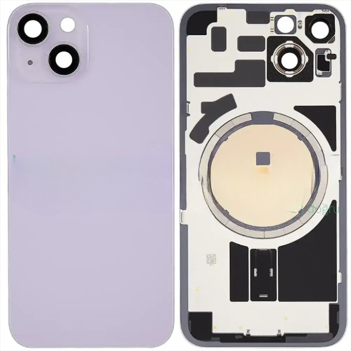 İphone 14 Full Arka Kapak Orijinal Arka Kemere Lensli (CAM) MOR