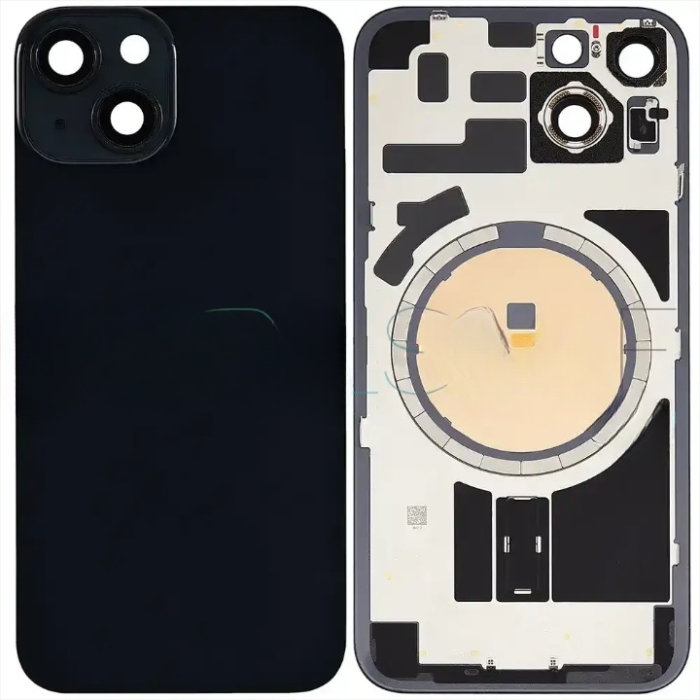 İphone 14 Full Arka Kapak Orijinal Arka Kemere Lensli (CAM) SİYAH