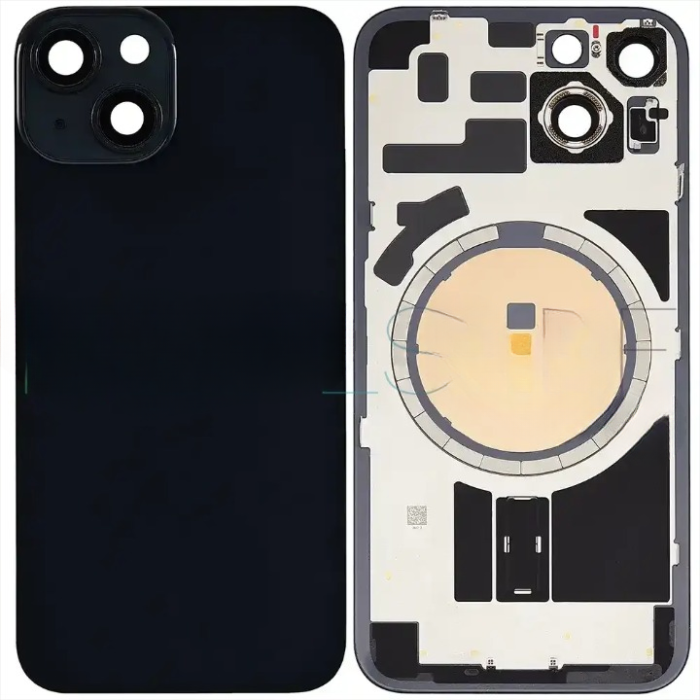 İphone 14 PLUS Full Arka Kapak Orijinal Arka Kemere Lensli (CAM) SİYAH