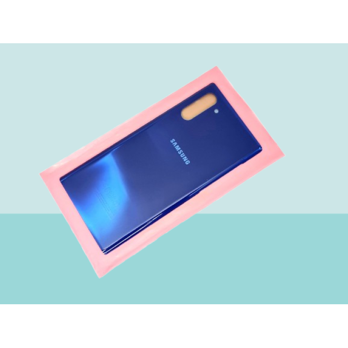 Samsung Galaxy NOTE 10 Uyumlu Arka Kapak Batarya Kapağı -  MAVİ
