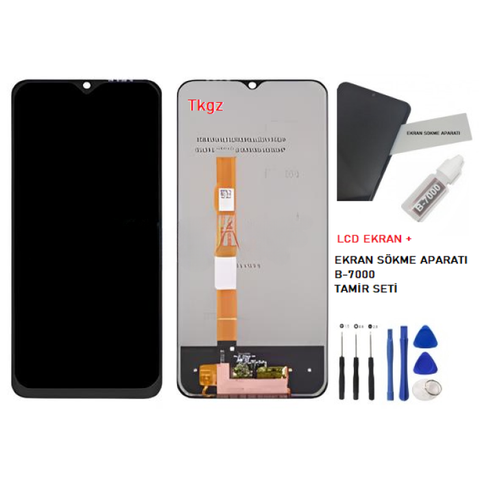 Tkgz Vivo Y53S Lcd Ekran Dokunmatik SERVİCE PACK + B-7000 + TAMİR SETİ