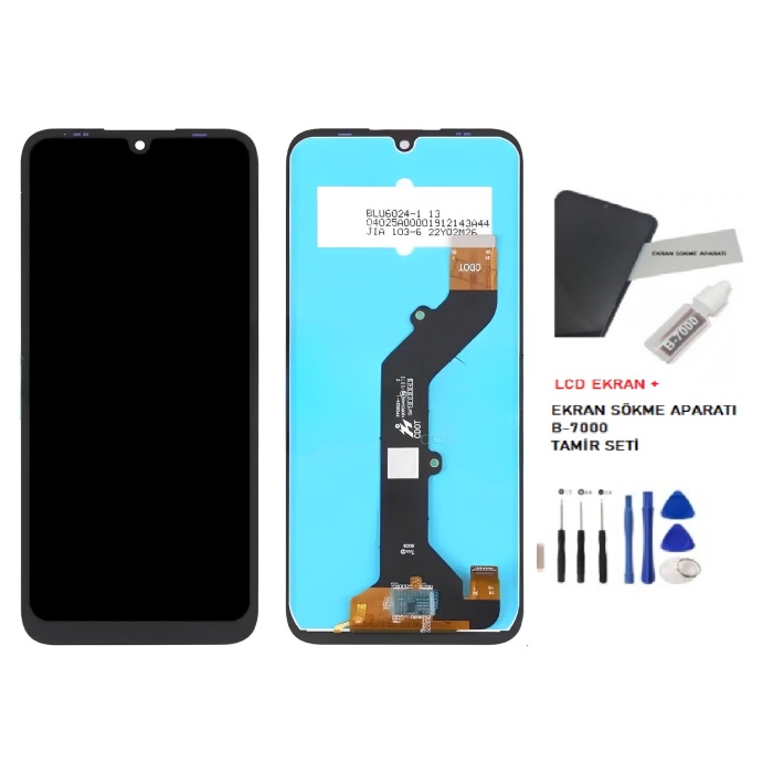 Tkgz Infinix HOT 12İ Lcd Ekran Dokunmatik SERVİCE PACK + B-7000 + TAMİR SETİ