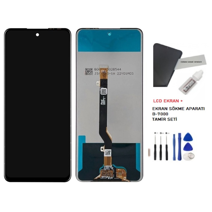 Tkgz Infinix NOTE 11S Lcd Ekran Dokunmatik SERVİCE PACK + B-7000 + TAMİR SETİ