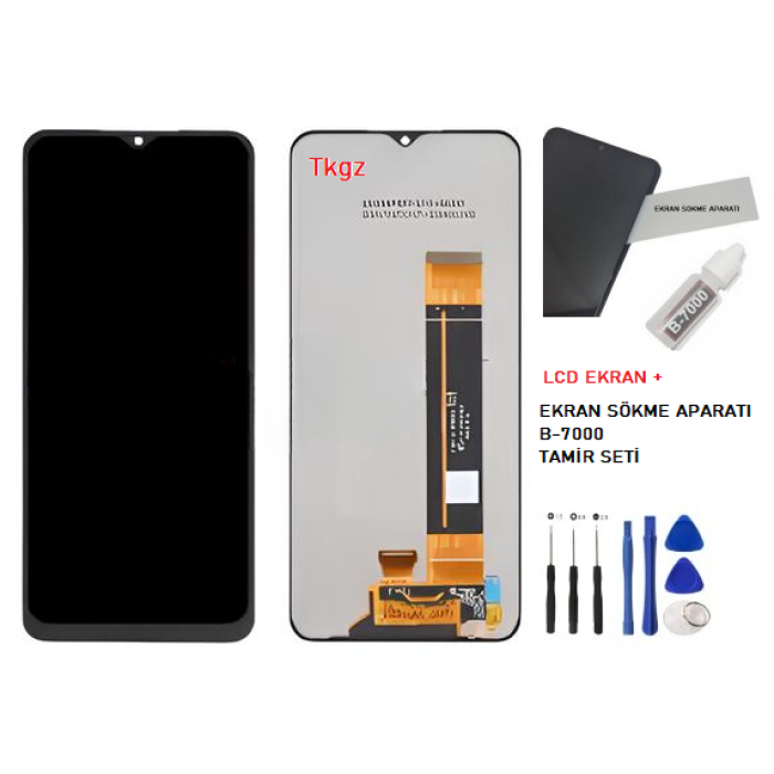 Tkgz Samsung Galaxy M33 - SM-M336 Lcd Ekran Dokunmatik SERVİCE PACK + B-7000 + TAMİR SETİ