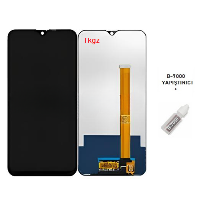 Tkgz Oppo AX7 Lcd Ekran Dokunmatik SERVİCE PACK + B-7000
