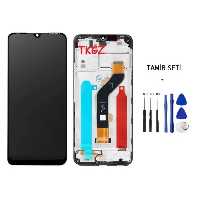 Tkgz Infinix HOT 20İ Lcd Ekran Dokunmatik SERVİCE PACK - FULL ÇITALI FULL + TAMİR SETİ