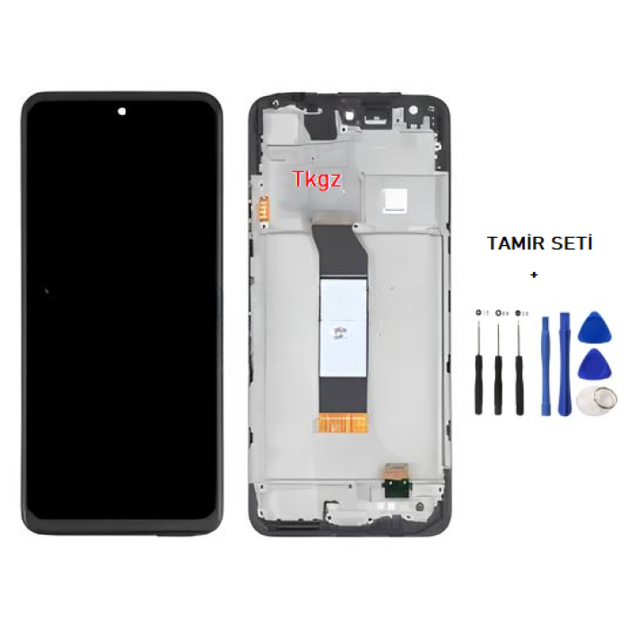 Tkgz Xiaomi Redmi NOTE 10 -5G- Lcd Ekran Dokunmatik SERVİCE PACK - FULL ÇITALI + TAMİR SETİ