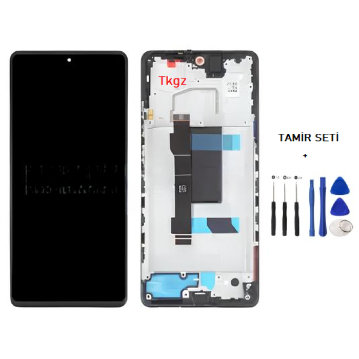 Tkgz Xiaomi Redmi POXO X5 PRO Lcd Ekran Dokunmatik SERVİCE PACK - FULL ÇITALI + TAMİR SETİ