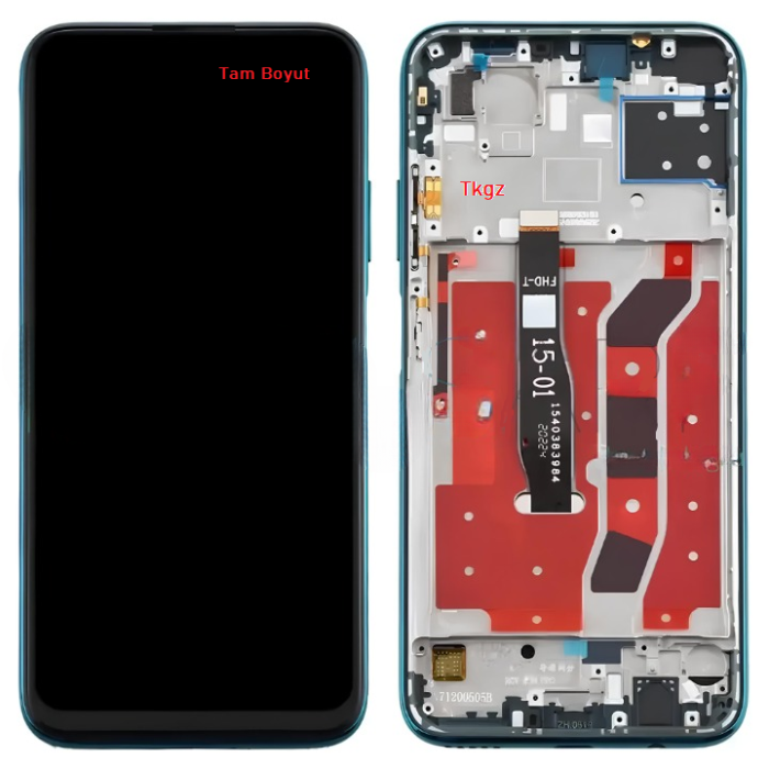 Tkgz Huawei P40 Lite Lcd Ekran Dokunmatik SERVİCE PACK - FULL ÇITALI YEŞİL