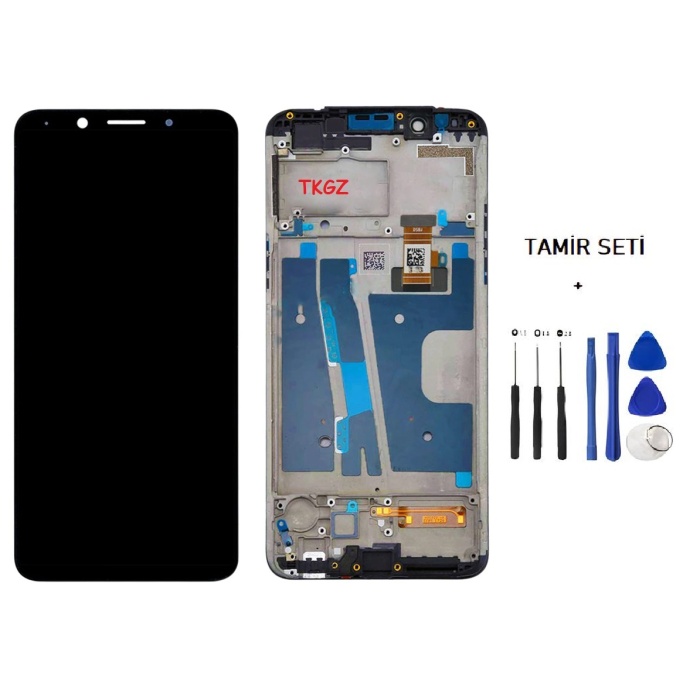 Tkgz Oppo A73 -2020- Lcd Ekran Dokunmatik SERVİCE PACK - FULL ÇITALI + TAMİR SETİ