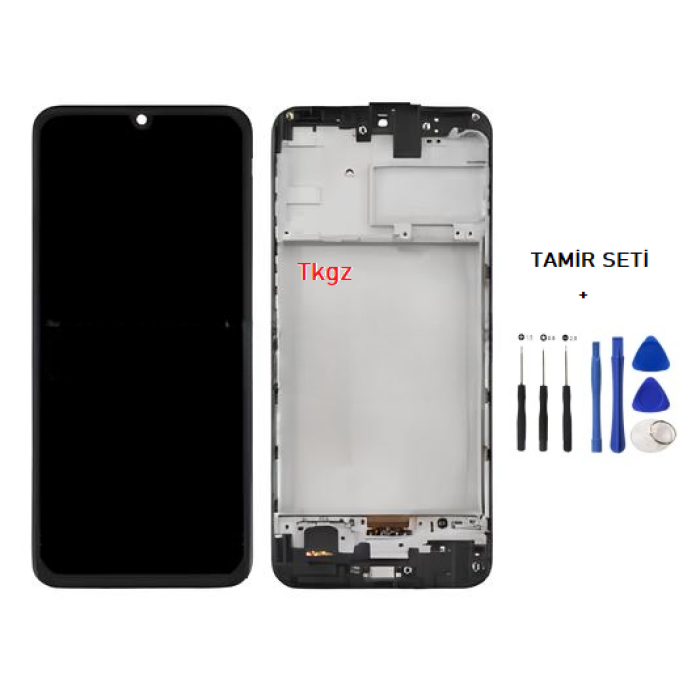 Tkgz Samsung Galaxy M30S - SM-M307 Lcd Ekran Dokunmatik SERVİCE PACK - FULL ÇITALI + TAMİR SETİ
