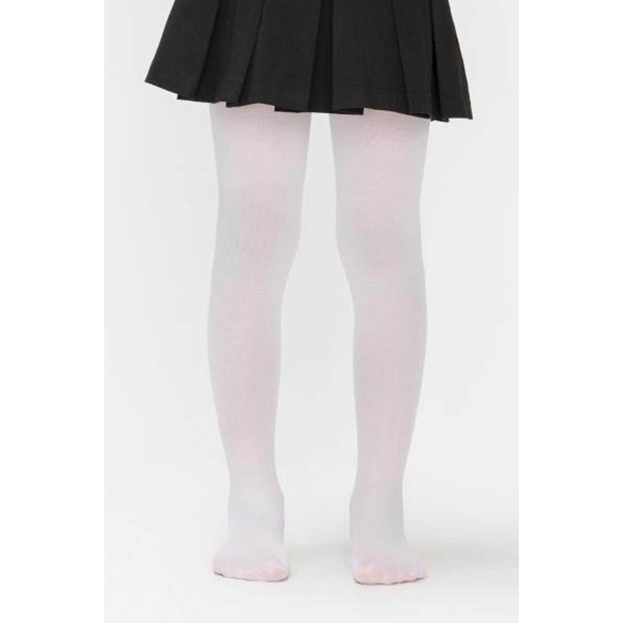 TOPTANBULURUM Kız Çocuk Pamuklu Külotlu Çorap Renk Beyaz
