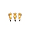 Dekoratif Led 4w Ampul St64 E27 Amber Sarı Işık 3 Lü