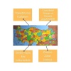 Renkli Türkiye Haritası Manyetik Yapıştırıcı Gerektirmeyen Duvar Stickerı 118 CM * 56 CM