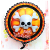 Halloween İskelet Kuru Kafa Folyo Balon 18 inç