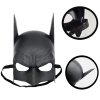 Siyah Renk Çocuk Boy Arkadan Lastikli Batman Maskesi A Kalite  20x14 cm