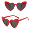 Kırmızı Renk Kalp Şekilli Parti Gözlüğü 15x5 cm