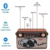 503B Dekoratif Eskitme Nostalji Uzaktan Kumandalı Radyo Usb/Aux/Hafıza Kartı/Bluetooth/Şarjl