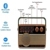 506B Dekoratif Eskitme Nostalji Uzaktan Kumandalı Radyo Usb/Aux/Hafıza Kartı/Bluetooth/Şarjl