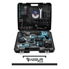 Assur Plus Profesyonel Şarjlı Darbeli 4Lü Set 2-26 Hilti - 125mm Taşlama - 13mm Darbeli Matkap - 450Nm Somun Sıkma
