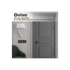Ovivo Grano Metalik Kapaklı Topraklı Priz Siyah + Füme Çerçeve