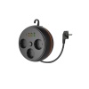 BUFFER® 3 Adet Soket,3 Adet USB ve 1 Adet Type-C Girişli Termal Akım Korumalı Makaralı Priz 3395
