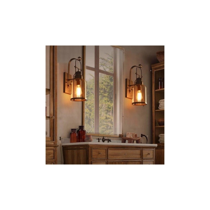 ST-64 4 watt sarı (Amber) ışık Rustik Dekoratif Led Ampul 5li Paket 340 LM  (Armut Tip) 1 Yıl Garantili RF-4W
