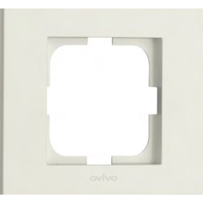 10 Adet Ovivo Grano Beyaz Tekli Çerçeve (Anahtar, Topraklı Priz, Vavien, Tv, Telefon, Komütatör)*